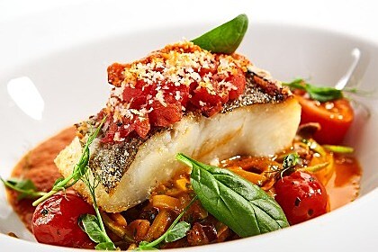 Heilbot met tomaat kruidenkorst